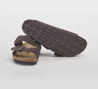 BIRKENSTOCK UNISEX CALZATURE CIABATTA 2 FASCE PELLE MARRONE 40, 41-2, 42, 43-2, 44-2, 45-2 immagine n. 4/4