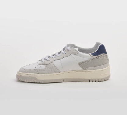 D.A.T.E UOMO CALZATURE SNEAKERS PELLE BIANCO TORTORA 40, 41-2, 42, 43-2, 44-2, 45-2 immagine n. 2/5