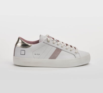 D.A.T.E DONNA Donna SNEAKERS PELLE BIANCO ROSA ORO 36, 37-2, 38-2, 39-2, 40, 41-2 immagine n. 1/5
