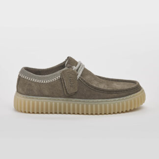 CLARK UOMO CALZATURE CLARKS TORHILL CAMOSCIO OLIVA 6, 7, 7-2, 8-2, 8, 9-2, 9, 10 immagine n. 1/5