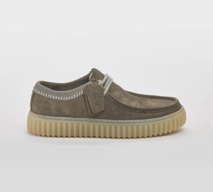 CLARK UOMO CALZATURE CLARKS TORHILL CAMOSCIO OLIVA 6, 7, 7-2, 8-2, 8, 9-2, 9, 10 immagine n. 1/5