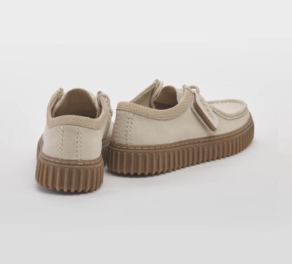 CLARK UOMO CALZATURE CLARKS TORHILL CAMOSCIO ECRU 6, 7, 7-2, 8-2, 8, 9-2, 9, 10, 11-2 immagine n. 4/5