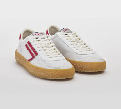 PURAI UOMO CALZATURE SNEAKERS BIANCO ROSSO 40, 41-2, 42, 43-2, 44-2, 45-2 immagine n. 3/5