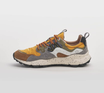 FLOWER MOUNTAIN UOMO CALZATURE SNEAKERS RUNNING GRIGIO ARANCIO 40, 41-2, 42, 43-2, 44-2, 45-2 immagine n. 2/5
