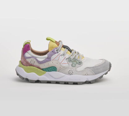 FLOWER MOUNTAIN DONNA Donna SNEAKERS RUNNING BIANCO LILLA 36, 37-2, 38-2, 40, 41-2 immagine n. 1/5