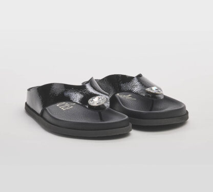 PEDRO GARCIA DONNA Donna INFRADITO NAPLAK NERO GIOIELLO 36, 37-2, 38-2, 39-2, 40, 41-2 immagine n. 3/5