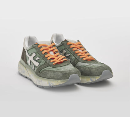 premiata UOMO CALZATURE SNEAKERS MICK MILITARE OLIVA 40, 41-2, 42, 43-2, 44-2, 45-2, 46-2 immagine n. 3/5