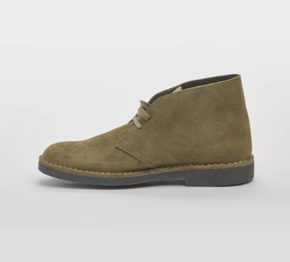 CLARK UOMO CALZATURE CLARKS DESERT BOOT CAMOSCIO OLIVA 6, 7, 7-2, 8-2, 8, 9-2, 9, 10, 11-2 immagine n. 2/2