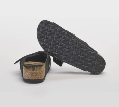 BIRKENSTOCK UNISEX Unisex CIABATTA KYOTO CAMOSCIO NERO 36, 37-2, 39-2, 40, 41-2, 42, 43-2, 45-2 immagine n. 5/5