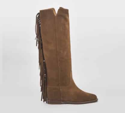 VIA ROMA 15 DONNA Donna STIVALE FRANGE CAMOSCIO CUOIO 37, 38-2, 38, 39-2, 40, 41-2 immagine n. 1/5