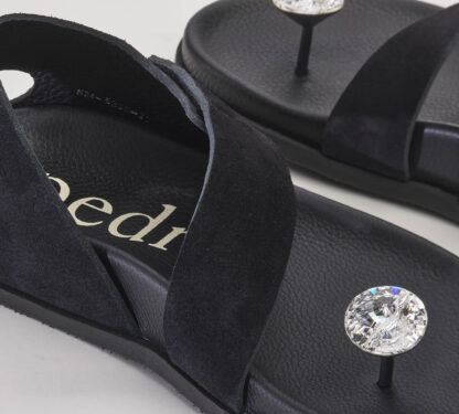 PEDRO GARCIA DONNA Donna SANDALO INFRADITO NERO GIOIELLO 37-2, 38-2, 39-2, 40, 41-2 immagine n. 5/5