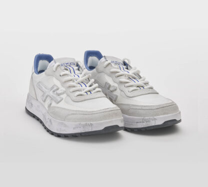 premiata UOMO CALZATURE SNEAKERS NOUS BIANCO GHIACCIO 40, 41-2, 42, 43-2, 44-2, 45-2 immagine n. 3/5