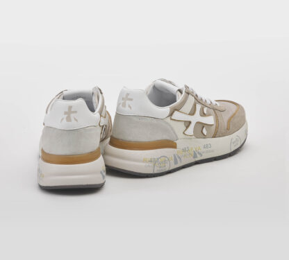 premiata UOMO CALZATURE SNEAKERS MICK BEIGE NOCCIOLA 40, 41-2, 42, 43-2, 44-2, 45-2, 46-2 immagine n. 4/5