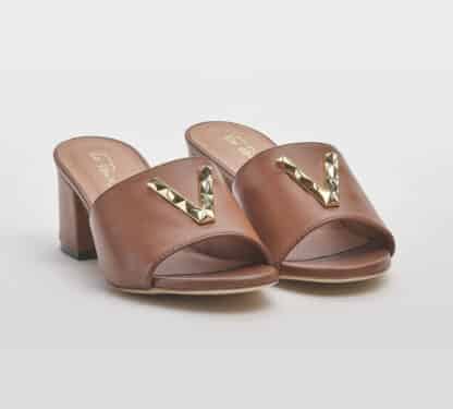 VIA ROMA 15 DONNA Donna MULES PELLE CUOIO 36, 37-2, 38-2, 39-2, 40, 41-2 immagine n. 3/5