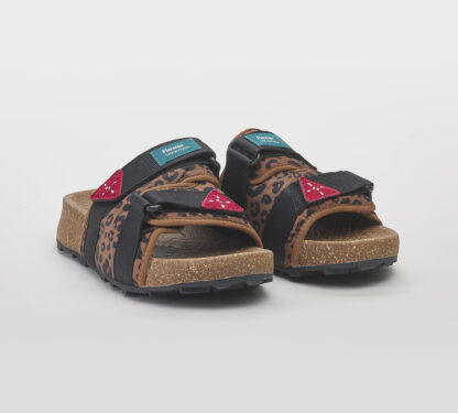 FLOWER MOUNTAIN DONNA Donna SLIPPER MACULATA NERO 36, 37-2, 38-2, 39-2, 40 immagine n. 3/5