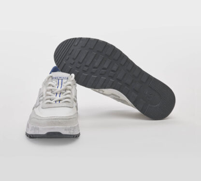 premiata UOMO CALZATURE SNEAKERS NOUS BIANCO GHIACCIO 40, 41-2, 42, 43-2, 44-2, 45-2 immagine n. 5/5