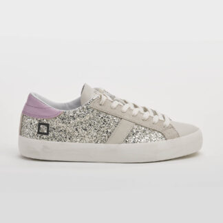 D.A.T.E DONNA Donna SNEAKERS GLITTER PLATINO 36, 37-2, 38-2, 39-2, 40 immagine n. 1/5