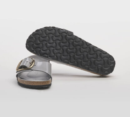 BIRKENSTOCK DONNA CIABATTA ANATOMICA MADRID BIG BUCKLE SPAZZOLATO GRIGIO 35, 36, 37-2, 38-2, 39-2, 40, 41-2 immagine n. 5/5