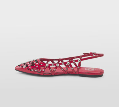ASH DONNA Donna SLINGBACK PELLE CORALLO BORCHIE 36, 37-2, 38-2, 39-2, 40, 41-2 immagine n. 2/5