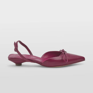 POMME D'OR DONNA CALZATURE CHANEL FIOCCO IN NAPPA LAMPONE 37, 38-2, 38, 39-2, 40, 41-2 immagine n. 1/5