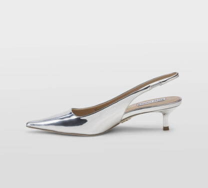 steve madden DONNA CALZATURE SLINGBACK PELLE SPECCHIO ARGENTO 35-2, 36, 37-2, 37, 38-2, 38, 40, 41-2 immagine n. 2/5