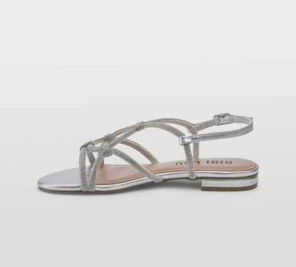 BIBI LOU DONNA Donna SANDALO ARGENTO SWAROVSKY 36, 37-2, 38-2, 39-2, 40, 41-2 immagine n. 2/4