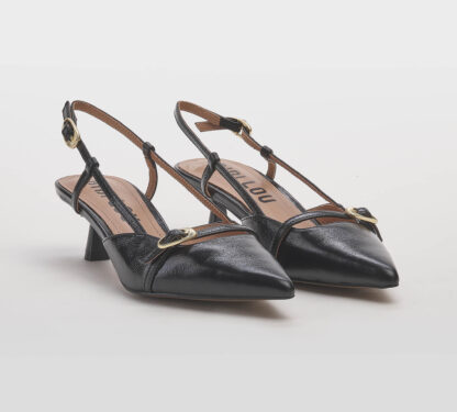 BIBI LOU DONNA CALZATURE SLING BACK NAPLAK NERO 38-2, 39-2, 40 immagine n. 3/5