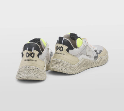ID.EIGHT UNISEX Unisex SNEAKERS BIANCO ARGENTO 40, 41-2, 42, 43-2, 44-2, 45-2 immagine n. 4/5