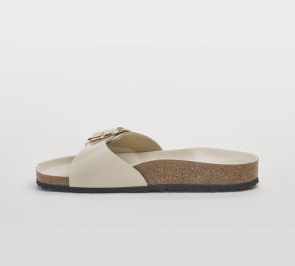 BIRKENSTOCK DONNA CIABATTA ANATOMICA MADRID BIG BUCKLE SPAZZOLATO ECRU 37-2, 38-2, 39-2, 40, 41-2, 35, 36 immagine n. 2/5