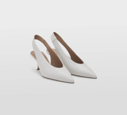 LELLA BALDI DONNA CALZATURE SLINGBACK PELLE OFF WHITE 36, 37-2, 37, 38-2, 38, 39-2 immagine n. 3/5