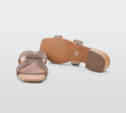 BIBI LOU DONNA Donna CIABATTA SWAROSKY RAME 36, 37-2, 38-2, 39-2, 40, 41-2 immagine n. 5/5