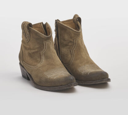 KEEP DONNA Donna TEXANO CORTO NABUK CUOIO 36, 37-2, 38-2, 39-2, 40 immagine n. 3/5