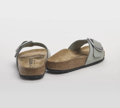 BIRKENSTOCK DONNA CIABATTA ANATOMICA MADRID BIG BUCKLE NABUCK PURE SAGE 35, 36, 37-2, 38-2, 39-2, 40, 41-2 immagine n. 4/5