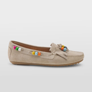LE(S)CHICHES DONNA Donna MOCASSINO FRANGE SABBIA 37-2, 38-2, 39-2 immagine n. 1/5