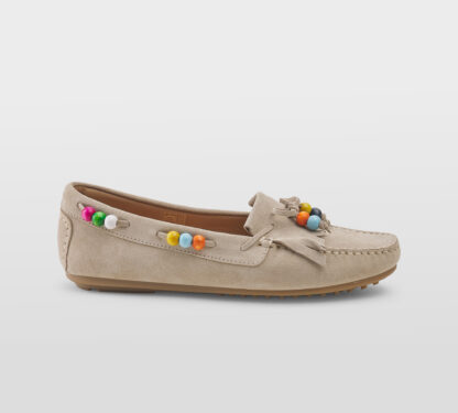 LE(S)CHICHES DONNA Donna MOCASSINO FRANGE SABBIA 37-2, 38-2, 39-2 immagine n. 1/5