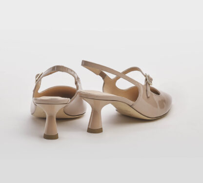 PROSPERINE DONNA CALZATURE SLING BACK VERNICE CIPRIA 36, 37-2, 38-2, 38, 39-2, 40, 41-2 immagine n. 3/5