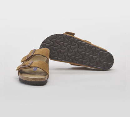 BIRKENSTOCK UNISEX CIABATTA ANATOMICA ARIZONA SUEDE LEATHER MINK 35 immagine n. 5/5