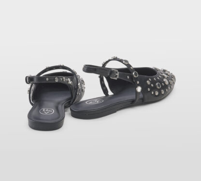 ASH DONNA Donna SLINGBACK NERO BORCHIE 36, 37-2, 38-2, 39-2, 40, 41-2 immagine n. 4/5