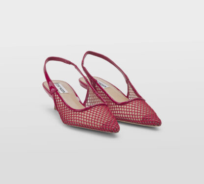 steve madden DONNA CALZATURE SLINGBACK RETE ROSSO 35-2, 36, 37-2, 37, 38-2, 38, 39-2, 40, 41-2 immagine n. 3/5