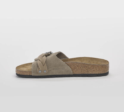 BIRKENSTOCK UNISEX CALZATURE CIABATTA TRECCIA CAMOSCIO TAUPE 36, 37-2, 38-2, 39-2, 40, 41-2 immagine n. 2/5