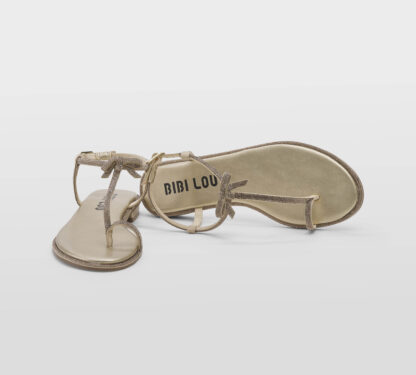 BIBI LOU DONNA Donna SANDALO INFRADITO SWAROVSKY ORO 36, 37-2, 38-2, 39-2, 40, 41-2 immagine n. 5/5