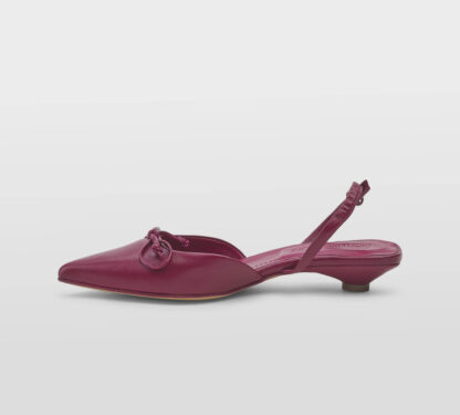 POMME D'OR DONNA CALZATURE CHANEL FIOCCO IN NAPPA LAMPONE 37, 38-2, 38, 39-2, 40, 41-2 immagine n. 2/5