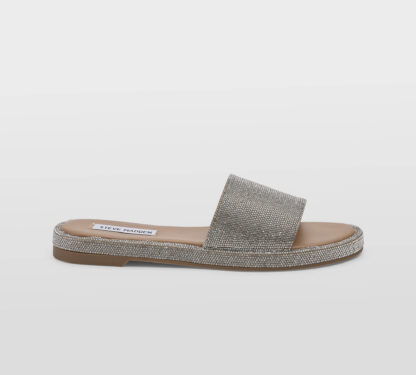 steve madden DONNA Donna CIABATTA MICRO SWAROVSKY ARGENTO 35-2, 36, 37-2, 37, 38-2, 38, 39-2, 40, 41-2 immagine n. 1/5