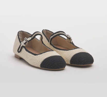 BIBI LOU DONNA Donna BALLERINA CROCHET CREMA 36, 38-2, 39-2, 41-2 immagine n. 3/5
