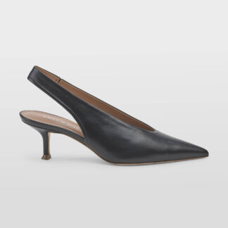 LELLA BALDI DONNA CALZATURE SLINGBACK PELLE NERO 36, 37-2, 38-2, 38, 39-2, 40 immagine n. 1/4