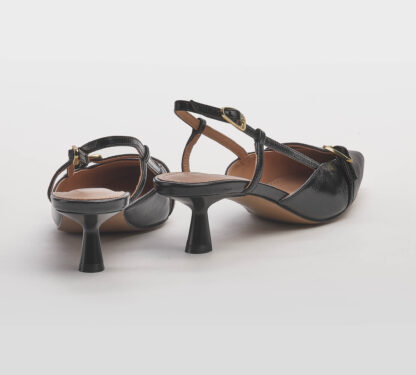 BIBI LOU DONNA CALZATURE SLING BACK NAPLAK NERO 38-2, 39-2, 40 immagine n. 4/5