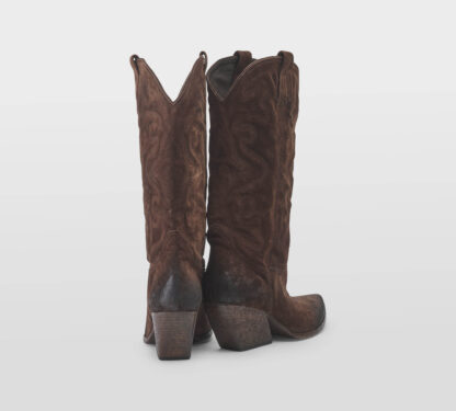 ELENA iachi DONNA Donna TEXANO CAMOSCIO MOKA-WASH 36, 37-2, 39-2, 40, 41-2 immagine n. 4/5