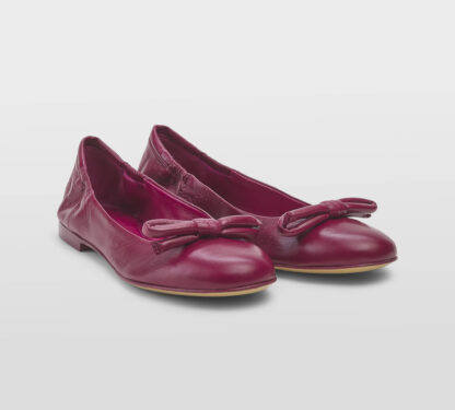 POMME D'OR DONNA Donna BALLERINA CON FIOCCO NAPPA LAMPONE 37-2, 37, 38-2, 38, 39-2, 40, 41-2 immagine n. 3/5