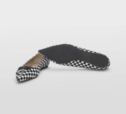 N° 21 DONNA Donna BALLERINA PELLE BIANCO NERO ZIP 37-2, 38-2, 38, 40, 41-2 immagine n. 5/5