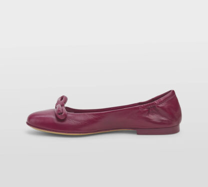 POMME D'OR DONNA Donna BALLERINA CON FIOCCO NAPPA LAMPONE 37-2, 37, 38-2, 38, 39-2, 40, 41-2 immagine n. 2/5
